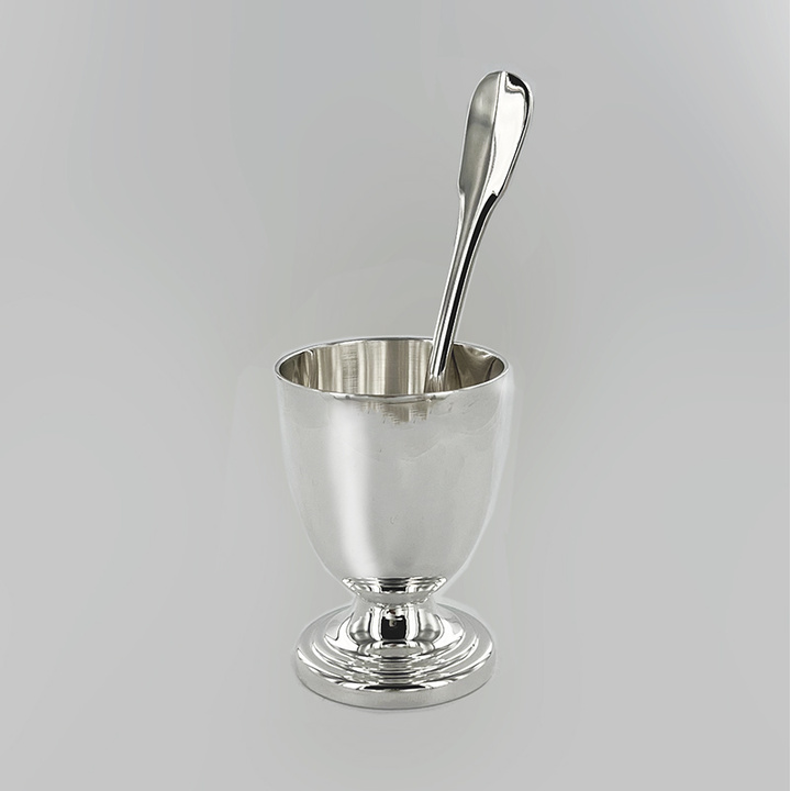 Coquetier Uni et sa cuillère à oeuf