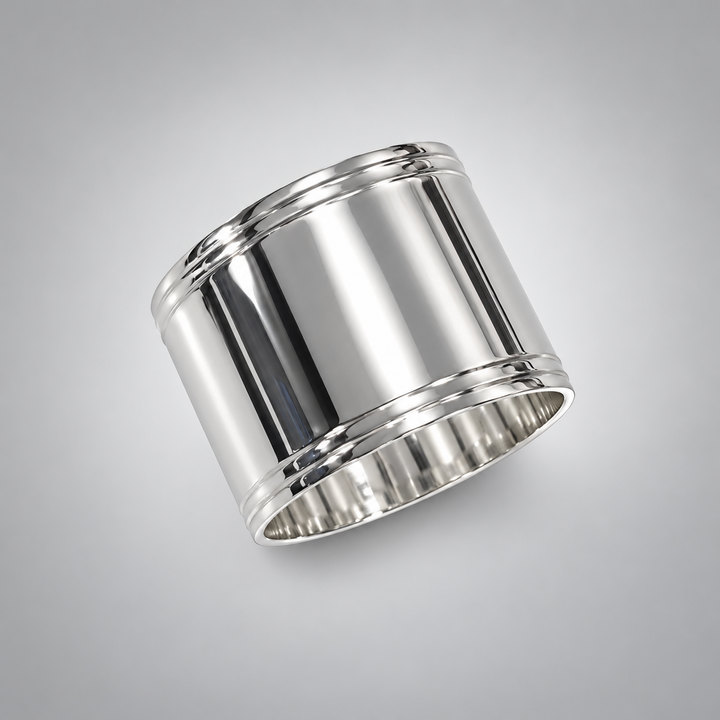 Rond de serviette Droit double filets